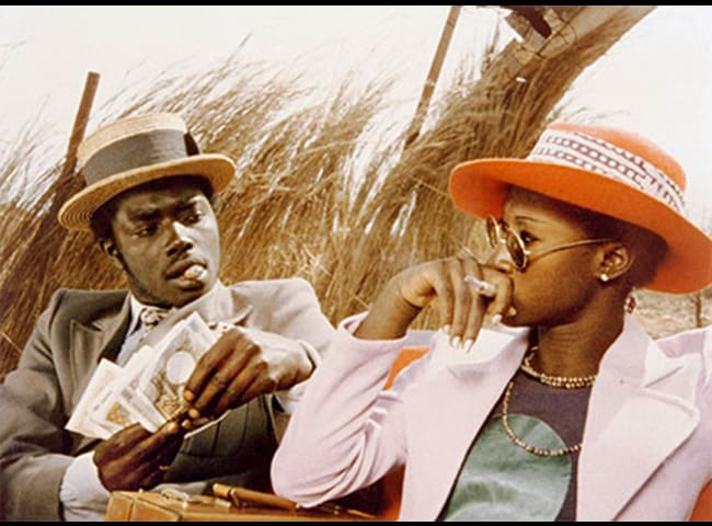 Fotograma de la película Touki Bouki (1972), dirigida por Djibril Diop Mambety.