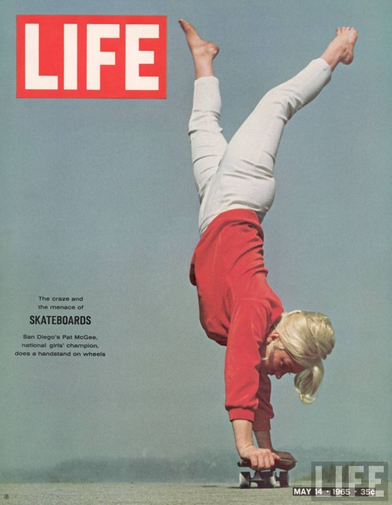 El 14 de mayo de 1965, la revista 'Life Magazine' lanzaba un reportaje llamado "Skateboard Mania" en el que se observa el boom del patín en aquellos tiempos.