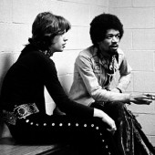 Jimi Hendrix y Mick Jagger