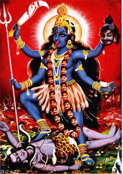 Diosa Kali de la mitología hindú