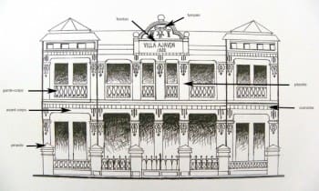 dessin facade villa Ajavon avec voc archi