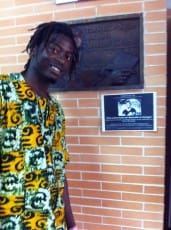 Keba Danso Keba en la Facultad de Comunicación de Sevilla el pasado miércoles. Foto: Federico Olivieri.