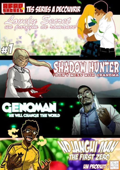 Portada del primer número de AfroShonen editado en Camerún.