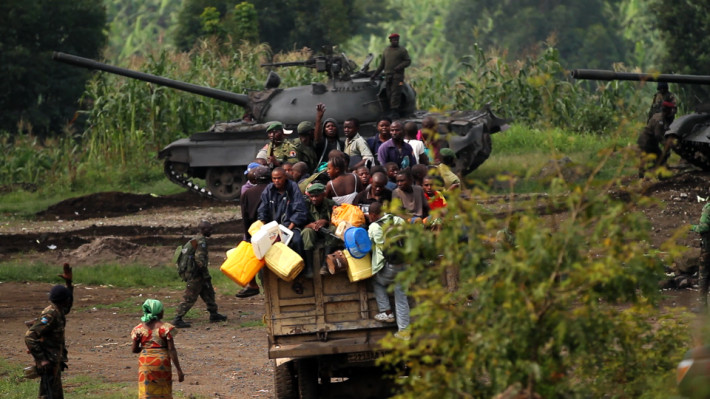 En pleno rodaje del documental el equipo vivió en primera línea el conflicto armado entre el ejercito congoleño y el grupo rebelde M23 /virungamovie.com