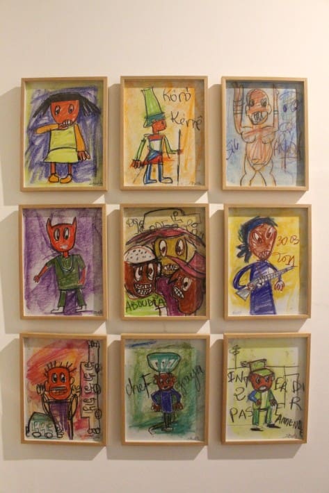 Aboudia en Galerie Cécile Fakhoury