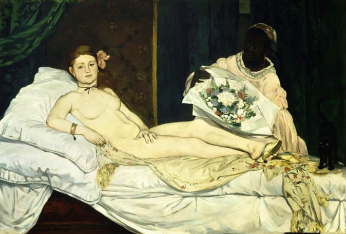 Olympia (1863) fue una obra del pintor francés Edouard Manet, uno de los precursores del movimiento impresionista.