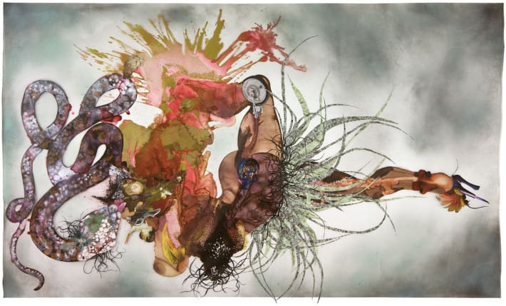 Obra de la keniana Wangechi Mutu.