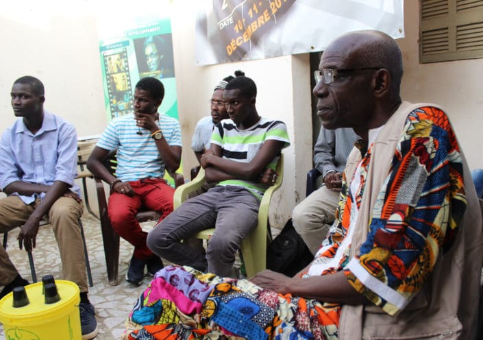 Abdel Aziz Boye en Ciné Banlieue (Foto: Estrella Sendra, diciembre 2015)