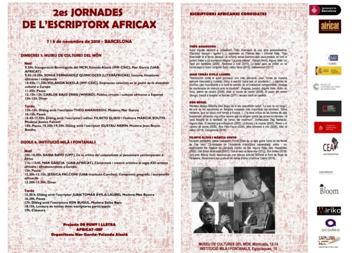 jornadas escritor african