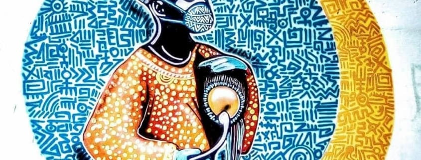 Mural en Dakar realizado por el colectivo RBS Crew.