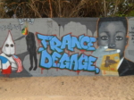 Mural en Dakar realizado por el colectivo RBS Crew./Foto: Facebook de Madzoo.