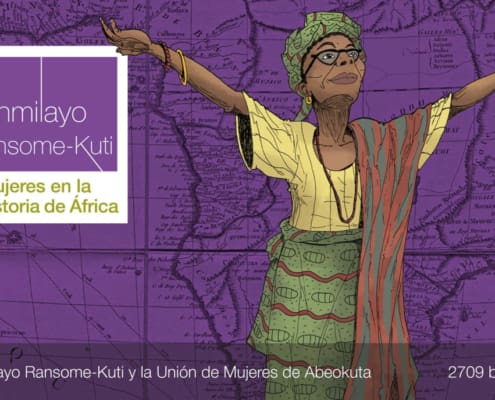 Portada del cómic Funmilayo Ransome-Kuti y la Unión de Mujeres de Abeokuta