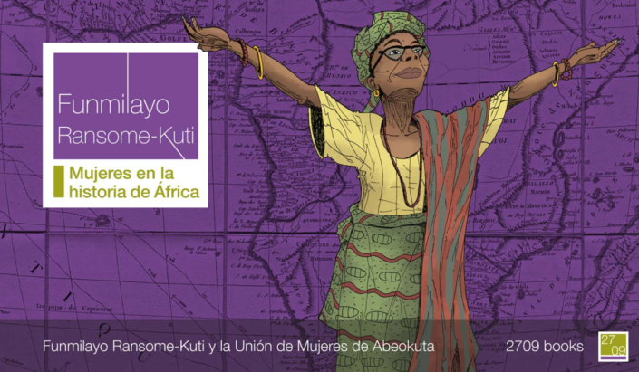 Portada del cómic Funmilayo Ransome-Kuti y la Unión de Mujeres de Abeokuta