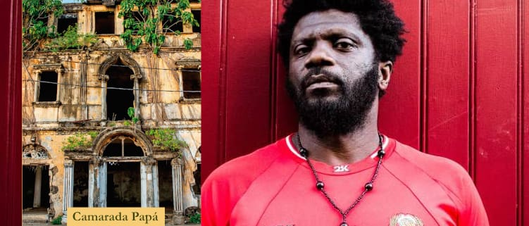 Camarada Papá con el escritor Gauz, para portada